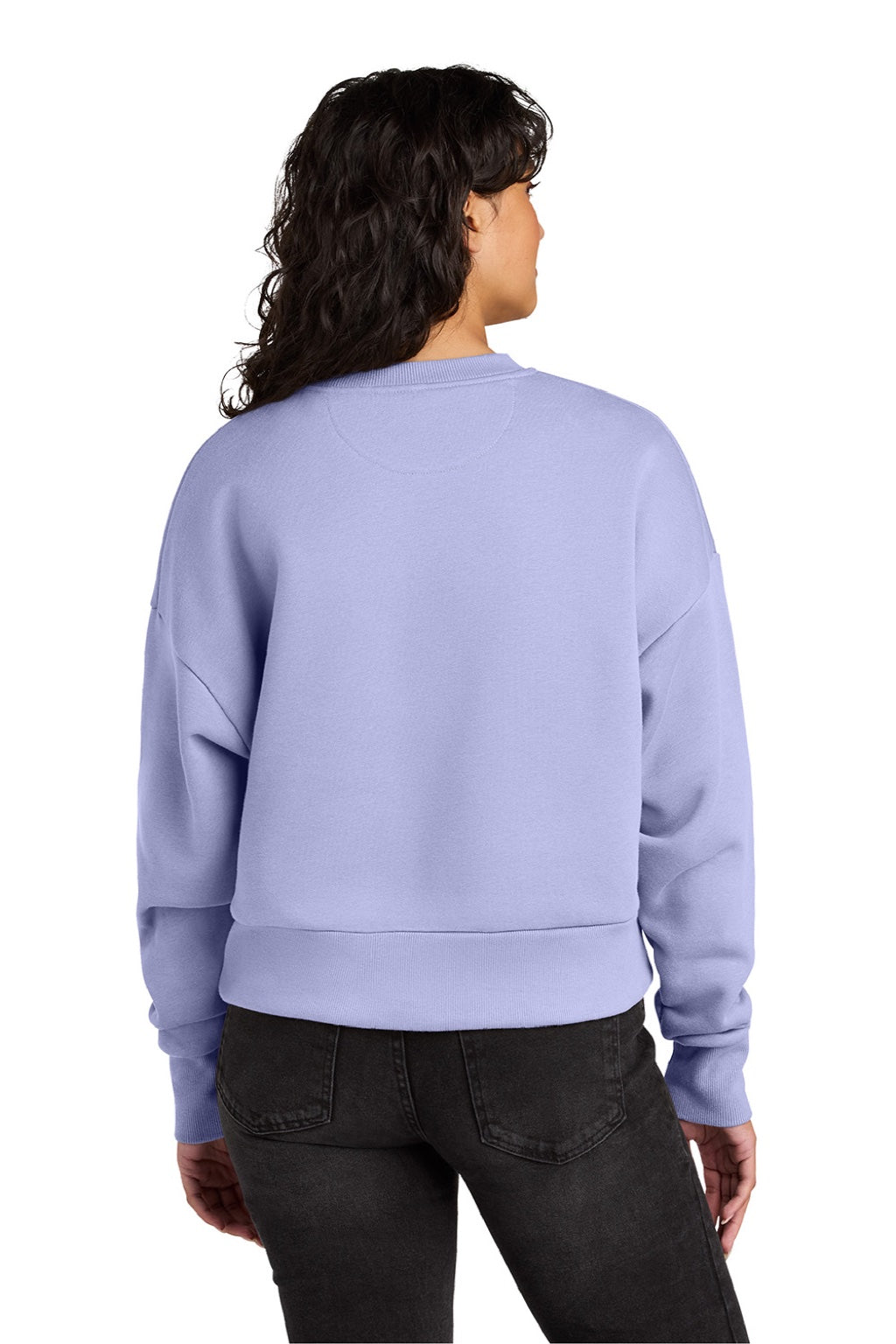 Next Level NL9087 Womens Crewneck Sweatshirt Lavender Purple Model Back