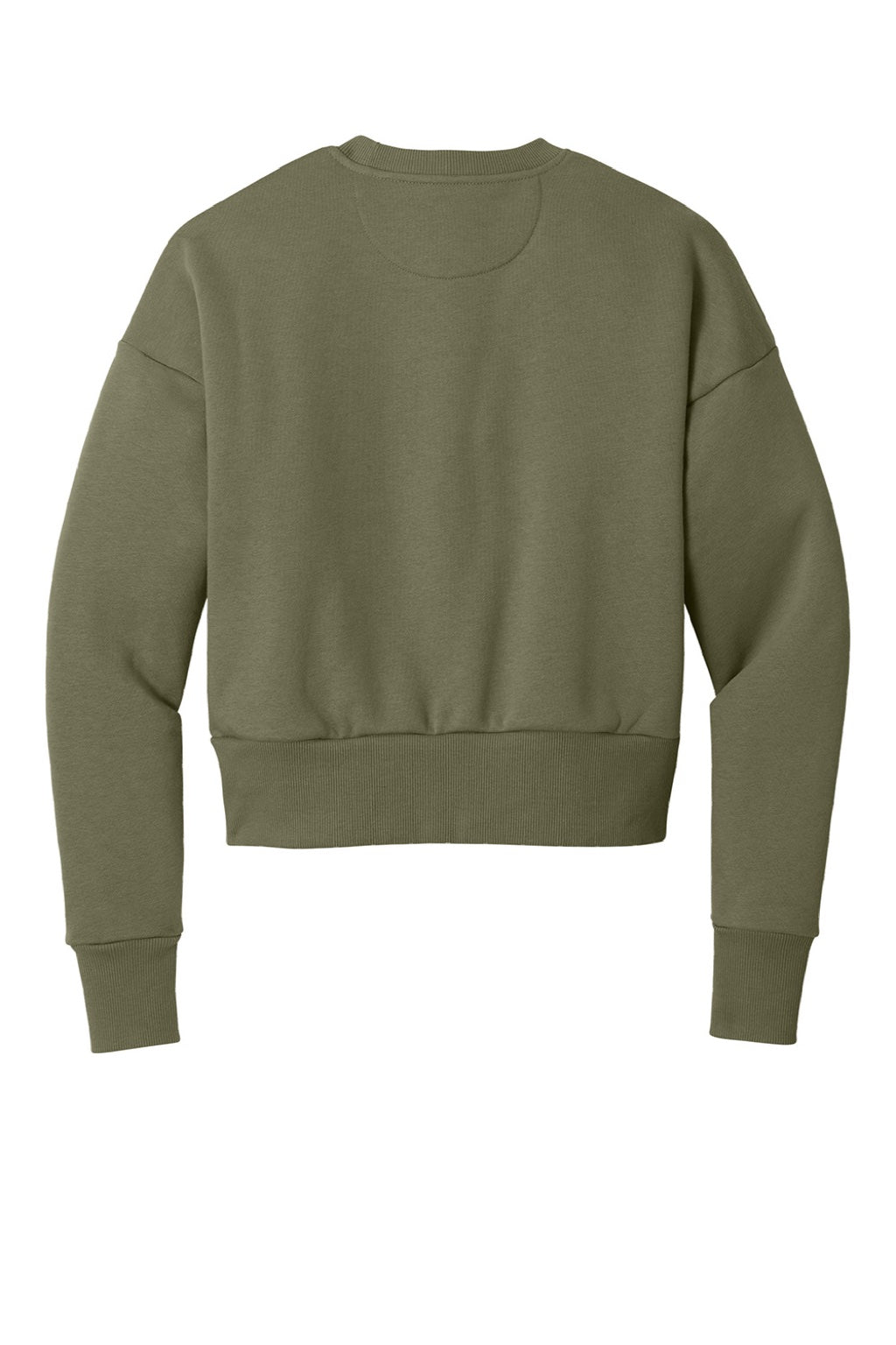 Next Level NL9087 Womens Crewneck Sweatshirt Light Olive Green Flat Back