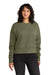 Next Level NL9087 Womens Crewneck Sweatshirt Light Olive Green Model Front
