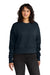Next Level NL9087 Womens Crewneck Sweatshirt Midnight Navy Blue Model Front