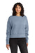 Next Level NL9087 Womens Crewneck Sweatshirt Stonewashed Denim Blue Model Front