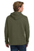 Next Level NL9300/9300 Mens PCH Fleece Hooded Sweatshirt Hoodie w/ Pockets Heather Military Green Model Back