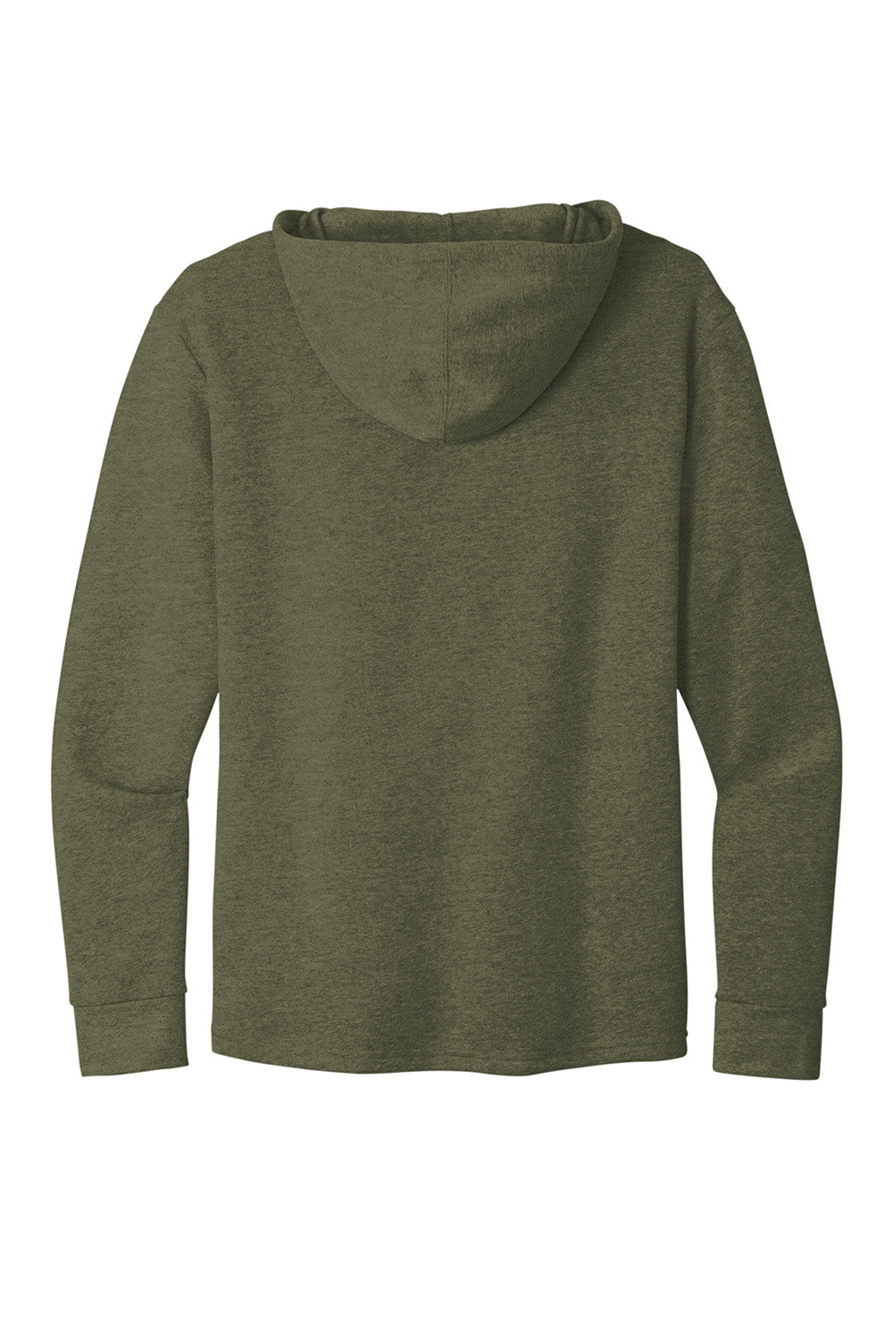 Next Level NL9300/9300 Mens PCH Fleece Hooded Sweatshirt Hoodie w/ Pockets Heather Military Green Flat Back