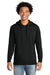 Next Level 9301 Mens French Terry Fleece Hooded Sweatshirt Hoodie w/ Pouch Pocket Black Model Front