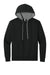 Next Level 9301 Mens French Terry Fleece Hooded Sweatshirt Hoodie w/ Pouch Pocket Black/Heather Grey Flat Front