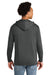 Next Level 9301 Mens French Terry Fleece Hooded Sweatshirt Hoodie w/ Pouch Pocket Heavy Metal Grey Model Back