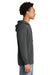 Next Level 9301 Mens French Terry Fleece Hooded Sweatshirt Hoodie w/ Pouch Pocket Heavy Metal Grey Model Side