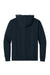 Next Level 9301 Mens French Terry Fleece Hooded Sweatshirt Hoodie w/ Pouch Pocket Midnight Navy Blue/Heather Grey Flat Back