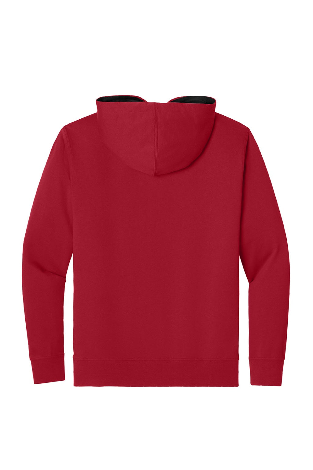 Next Level 9301 Mens French Terry Fleece Hooded Sweatshirt Hoodie w/ Pouch Pocket Red/Black Flat Back