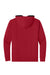 Next Level 9301 Mens French Terry Fleece Hooded Sweatshirt Hoodie w/ Pouch Pocket Red/Black Flat Back
