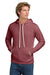 Next Level NL9303/9303 Mens Fleece Hooded Sweatshirt Hoodie w/ Pouch Pocket Mauve Model Front
