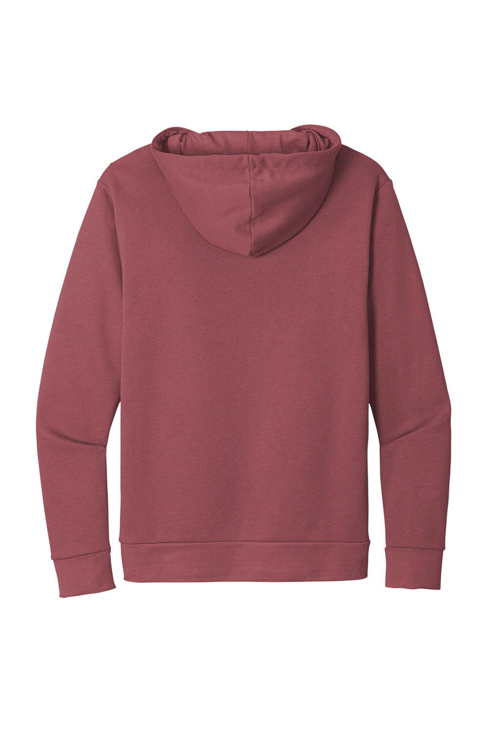 Next Level NL9303/9303 Mens Fleece Hooded Sweatshirt Hoodie w/ Pouch Pocket Mauve Flat Back