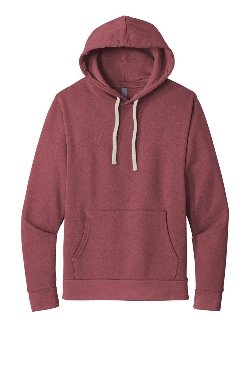 Next Level NL9303/9303 Mens Fleece Hooded Sweatshirt Hoodie w/ Pouch Pocket Mauve Flat Front