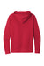 Next Level NL9303/9303 Mens Fleece Hooded Sweatshirt Hoodie w/ Pouch Pocket Red Flat Back