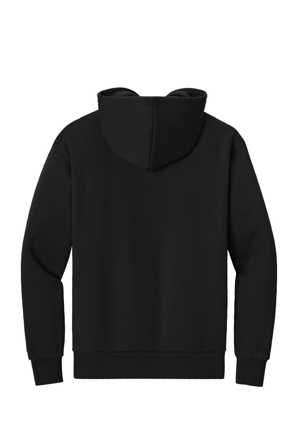 Next Level NL9307 Mens Heavyweight Hooded Sweatshirt Hoodie w/ Pouch Pocket Black Flat Back