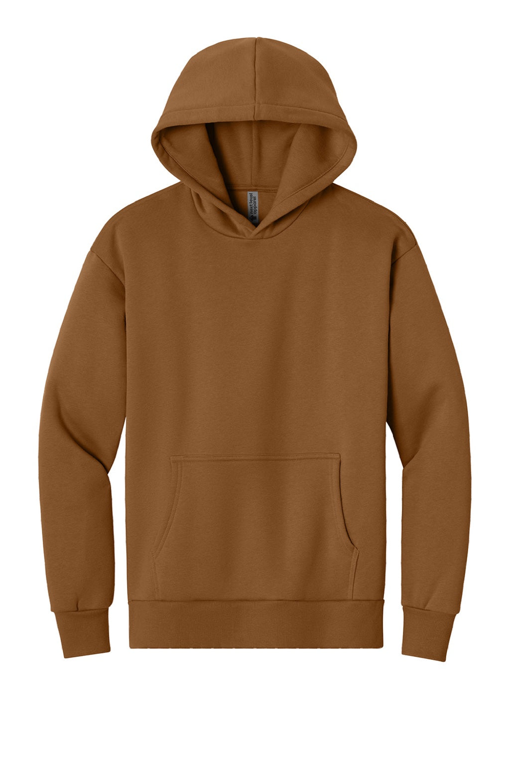 Next Level NL9307 Mens Heavyweight Hooded Sweatshirt Hoodie w/ Pouch Pocket Clay Brown Flat Front