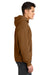 Next Level NL9307 Mens Heavyweight Hooded Sweatshirt Hoodie w/ Pouch Pocket Clay Brown Model Side