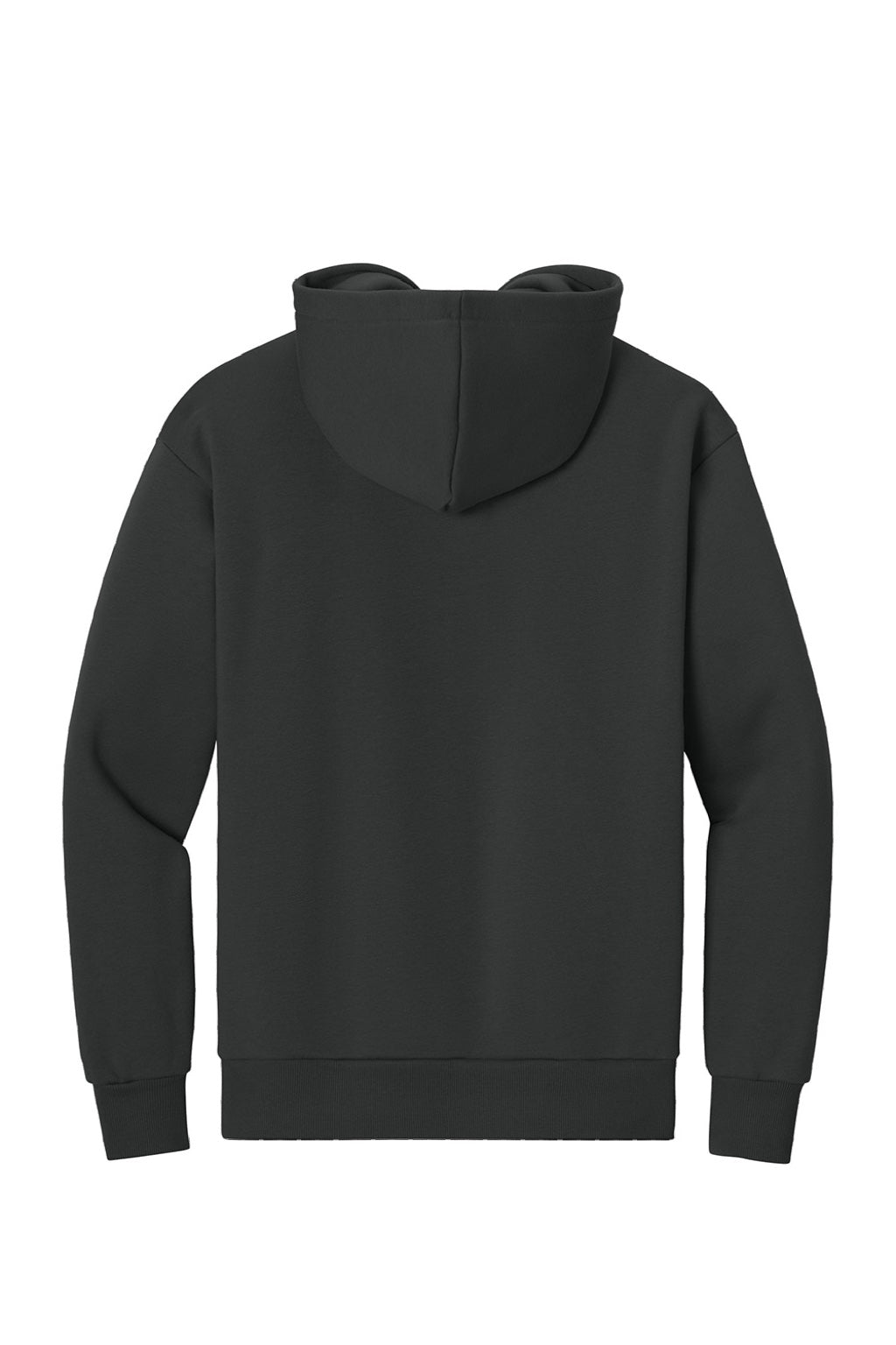 Next Level NL9307 Mens Heavyweight Hooded Sweatshirt Hoodie w/ Pouch Pocket Graphite Black Flat Back