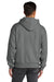 Next Level NL9307 Mens Heavyweight Hooded Sweatshirt Hoodie w/ Pouch Pocket Heather Grey Model Back