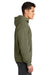 Next Level NL9307 Mens Heavyweight Hooded Sweatshirt Hoodie w/ Pouch Pocket Light Olive Green Model Side
