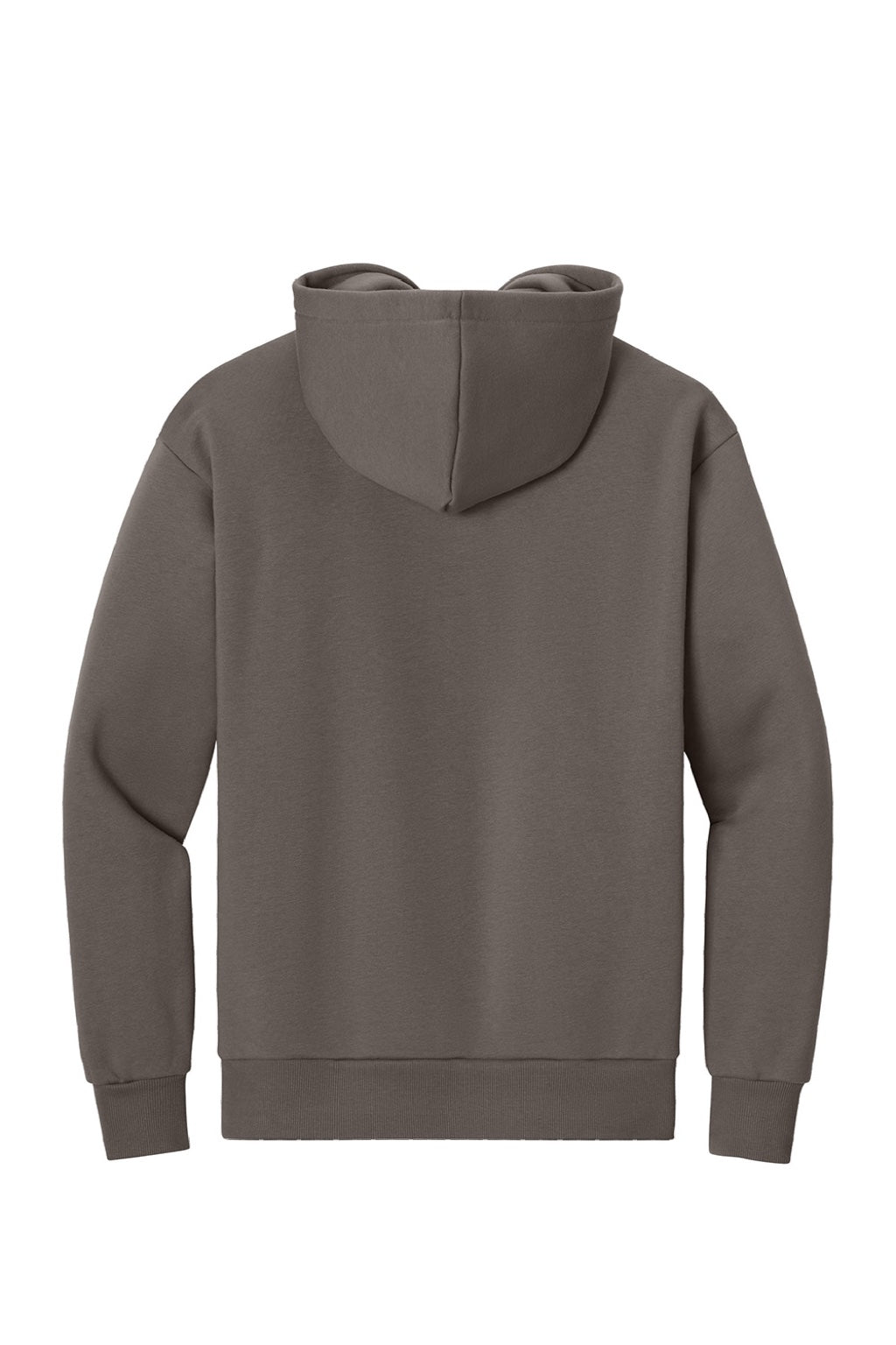 Next Level NL9307 Mens Heavyweight Hooded Sweatshirt Hoodie w/ Pouch Pocket Shiitake Grey Flat Back