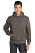 Next Level NL9307 Mens Heavyweight Hooded Sweatshirt Hoodie w/ Pouch Pocket Shiitake Grey Model Front