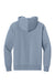 Next Level NL9307 Mens Heavyweight Hooded Sweatshirt Hoodie w/ Pouch Pocket Stonewashed Denim Blue Flat Back