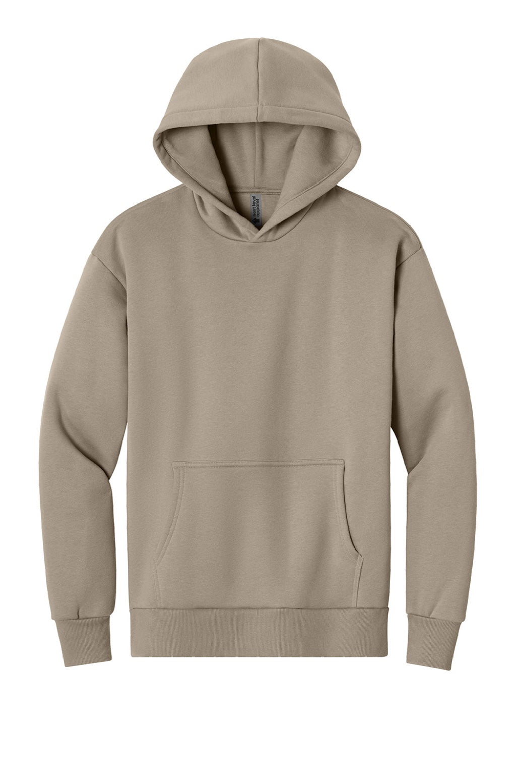 Next Level NL9307 Mens Heavyweight Hooded Sweatshirt Hoodie w/ Pouch Pocket Tan Flat Front