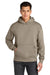 Next Level NL9307 Mens Heavyweight Hooded Sweatshirt Hoodie w/ Pouch Pocket Tan Model Front