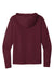 Next Level NL9602/9602 Mens Fleece Full Zip Hooded Sweatshirt Hoodie w/ Pockets Maroon Flat Back