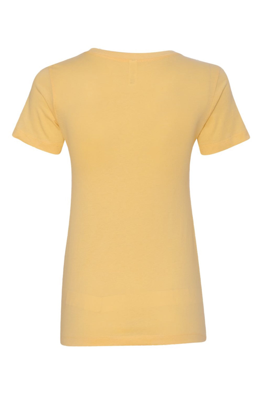 Next Level 1510 Womens Ideal Jersey Short Sleeve Crewneck T-Shirt Banana Cream Yellow Flat Back