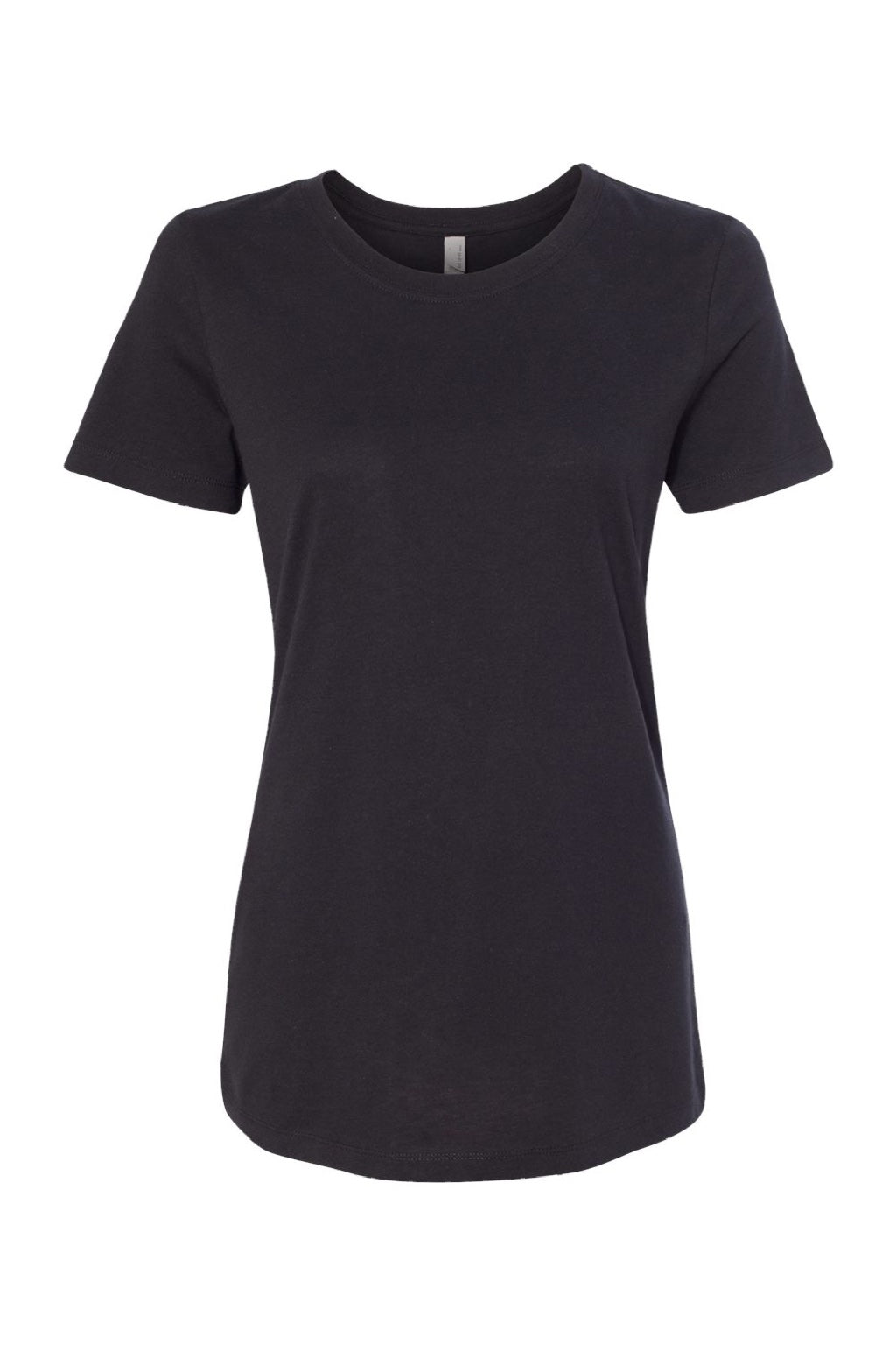 Next Level 1510 Womens Ideal Jersey Short Sleeve Crewneck T-Shirt Black Flat Front