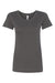 Next Level 1510 Womens Ideal Jersey Short Sleeve Crewneck T-Shirt Dark Grey Flat Front