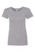Next Level 1510 Womens Ideal Jersey Short Sleeve Crewneck T-Shirt Heather Grey Flat Front
