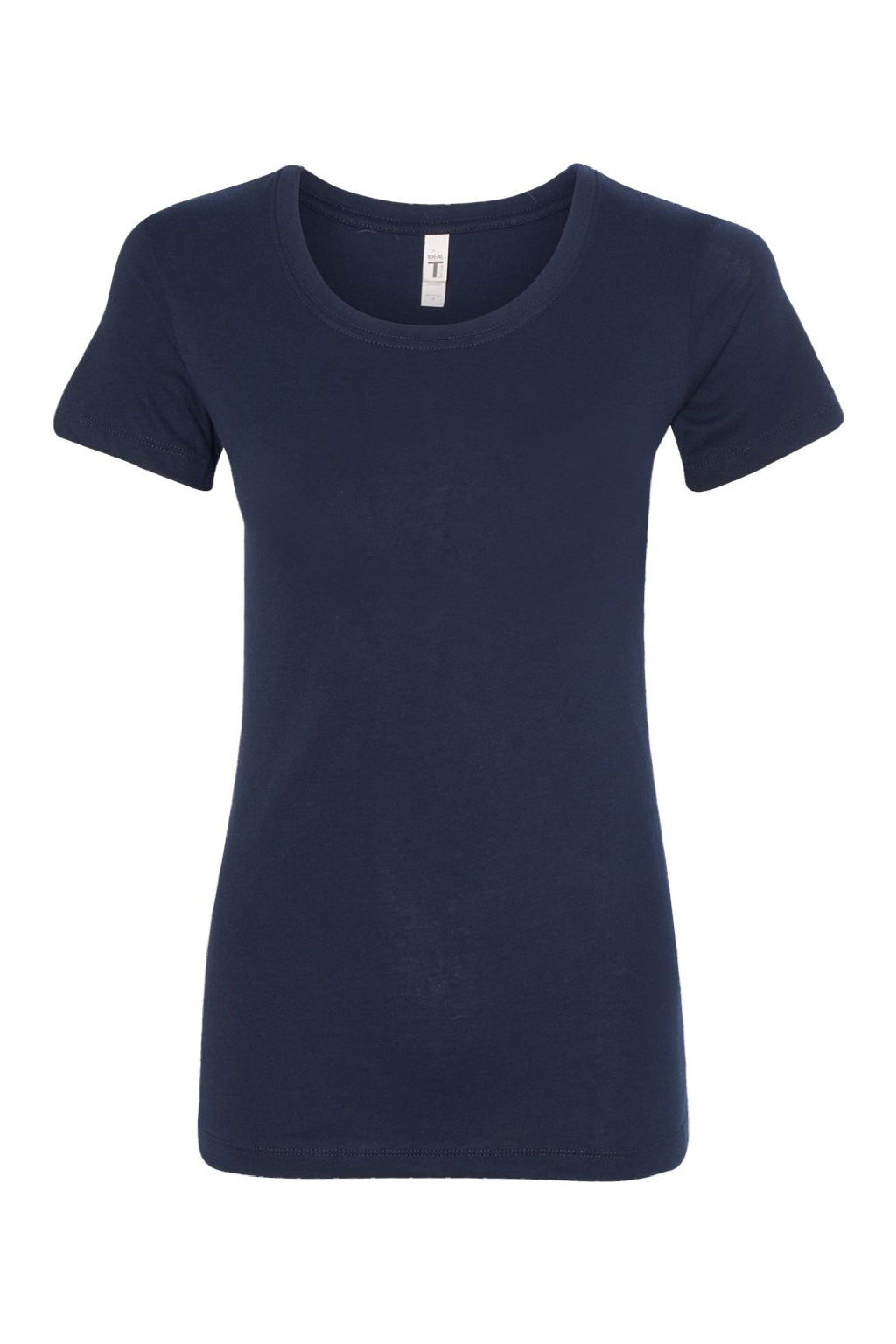 Next Level 1510 Womens Ideal Jersey Short Sleeve Crewneck T-Shirt Midnight Navy Blue Flat Front