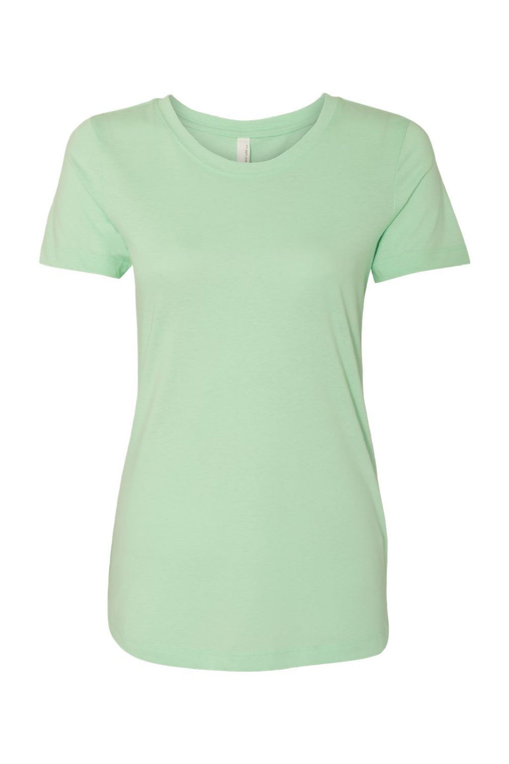 Next Level 1510 Womens Ideal Jersey Short Sleeve Crewneck T-Shirt Mint Green Flat Front
