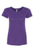 Next Level 1510 Womens Ideal Jersey Short Sleeve Crewneck T-Shirt Purple Rush Flat Front