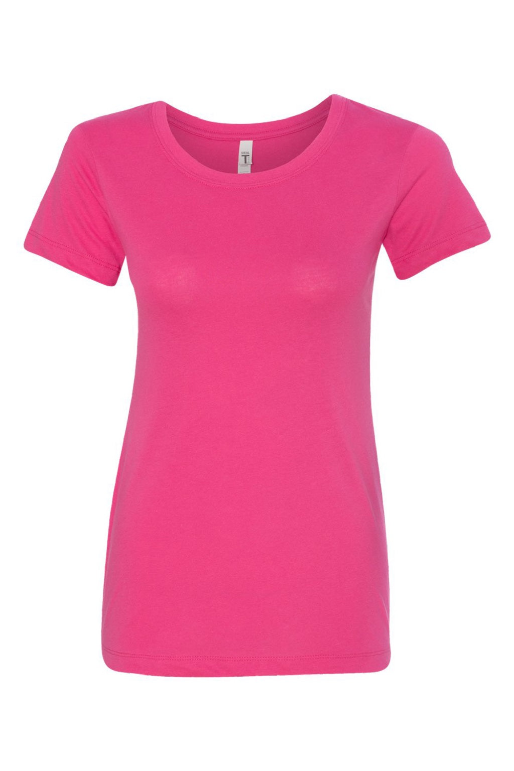 Next Level 1510 Womens Ideal Jersey Short Sleeve Crewneck T-Shirt Raspberry Pink Flat Front