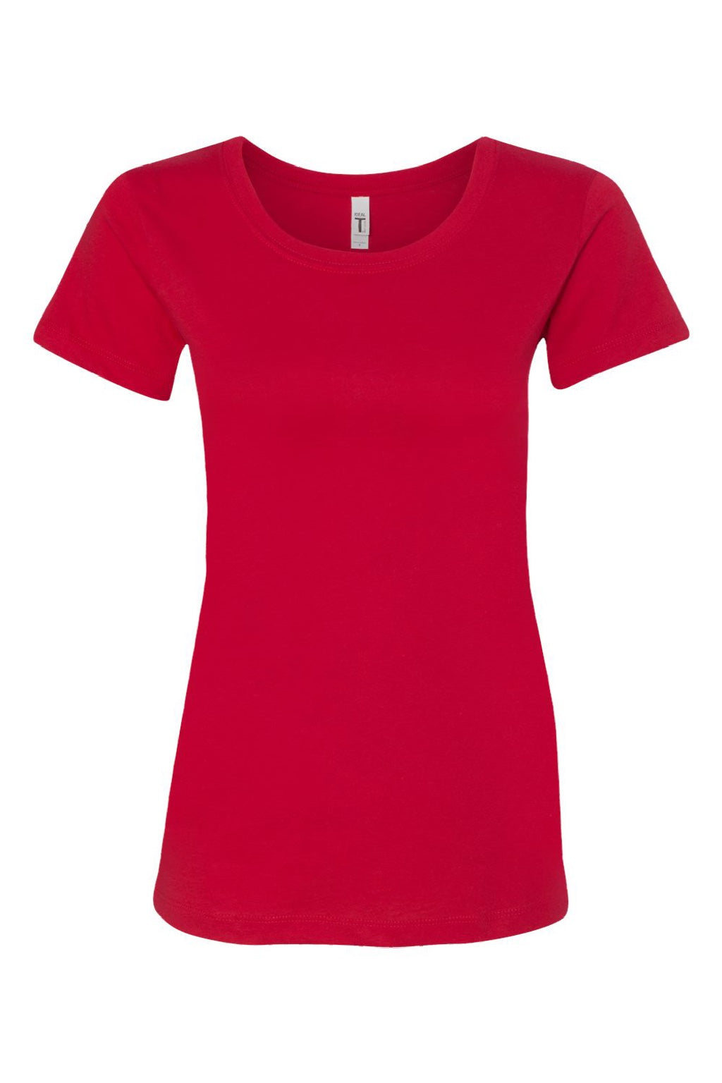 Next Level 1510 Womens Ideal Jersey Short Sleeve Crewneck T-Shirt Red Flat Front