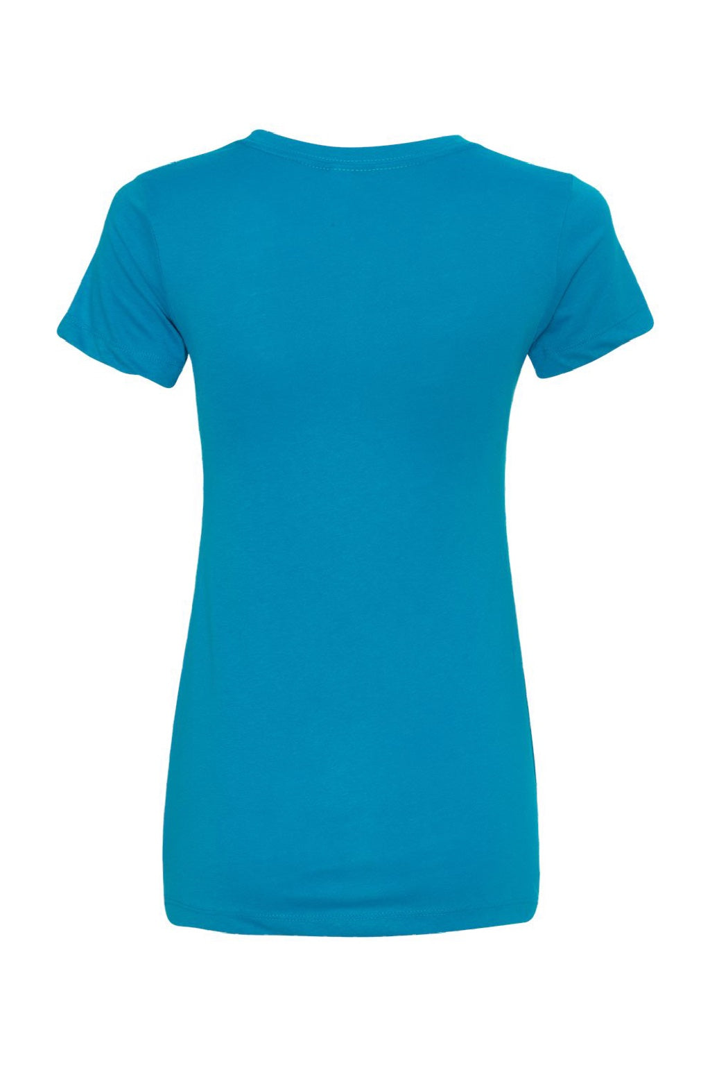 Next Level 1510 Womens Ideal Jersey Short Sleeve Crewneck T-Shirt Turquoise Blue Flat Back