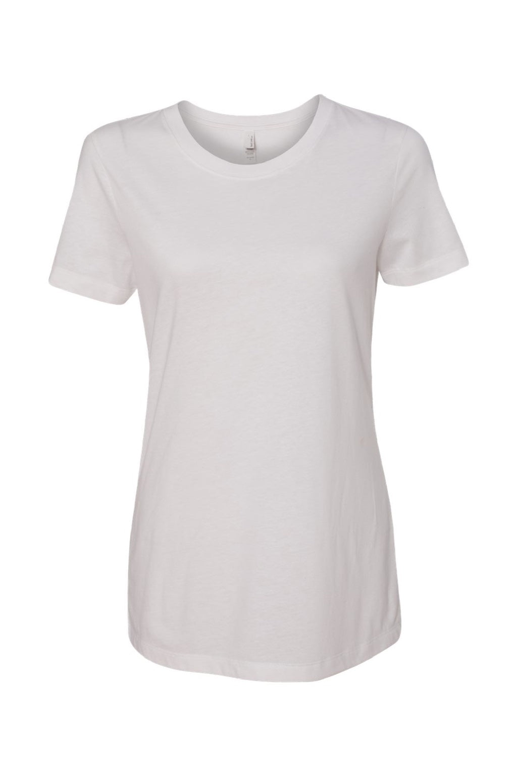 Next Level 1510 Womens Ideal Jersey Short Sleeve Crewneck T-Shirt White Flat Front