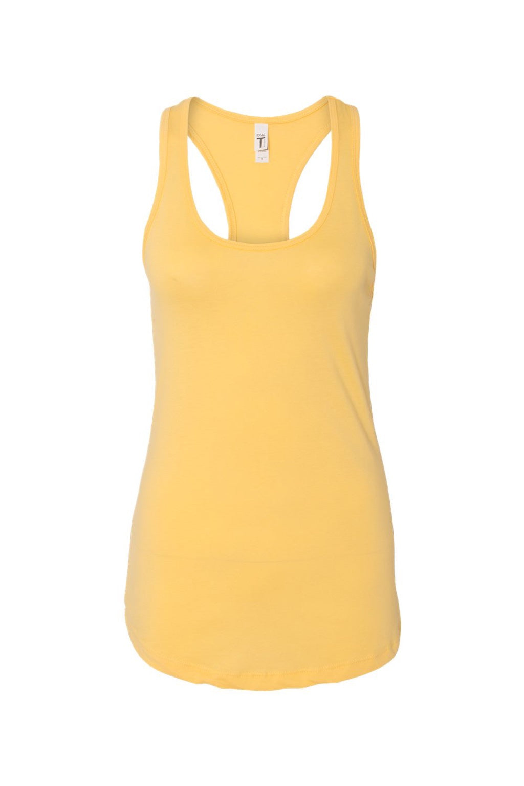 Next Level N1533/1533 Womens Ideal Jersey Tank Top Banana Cream Yellow Flat Front