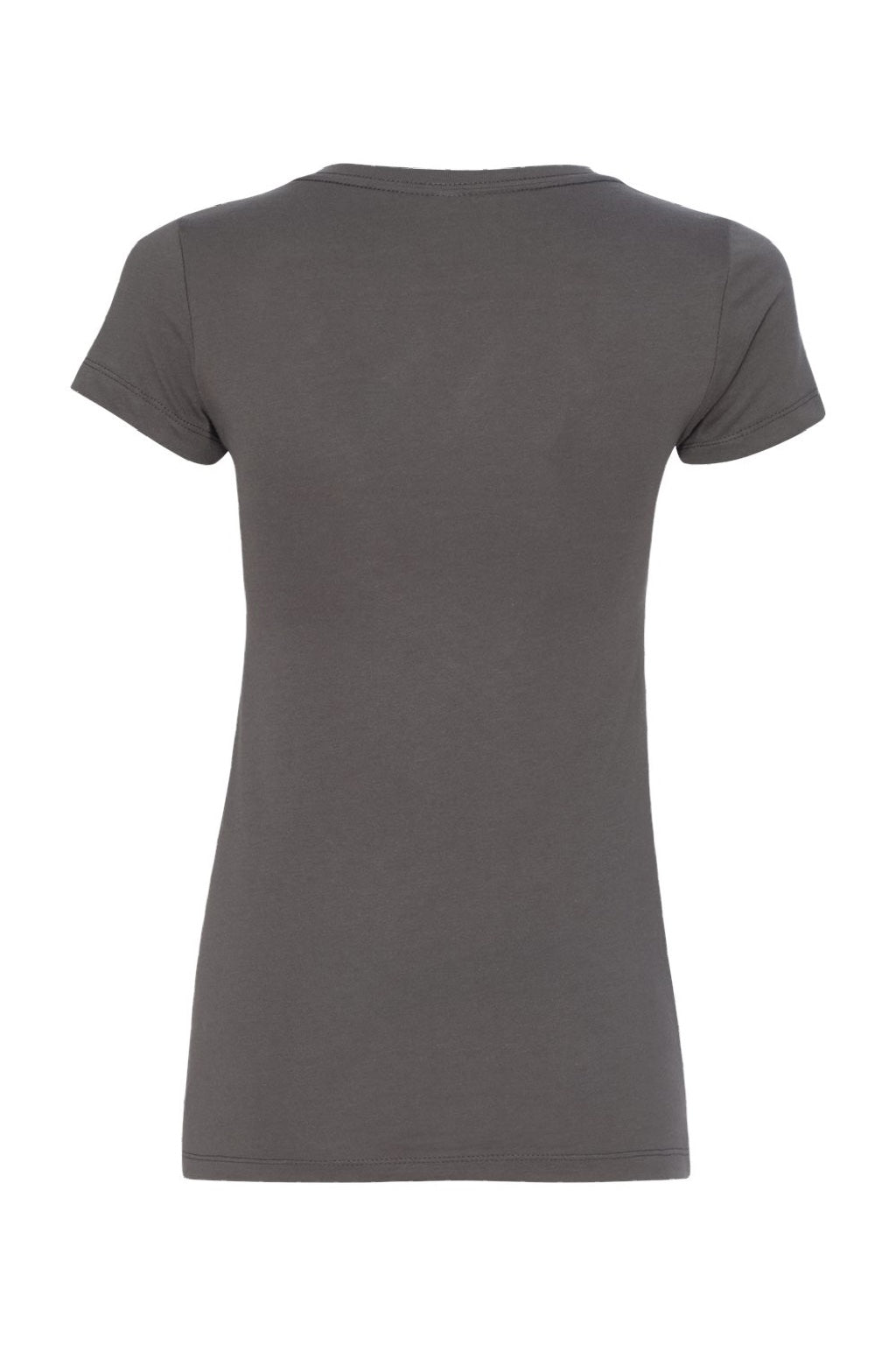 Next Level NL1540/1540 Womens Ideal Jersey Short Sleeve V-Neck T-Shirt Dark Grey Flat Back