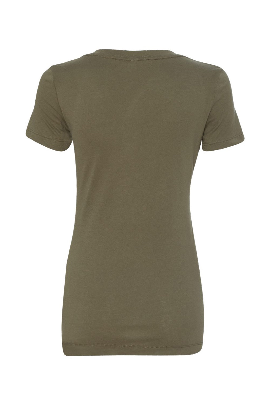 Next Level NL1540/1540 Womens Ideal Jersey Short Sleeve V-Neck T-Shirt Military Green Flat Back