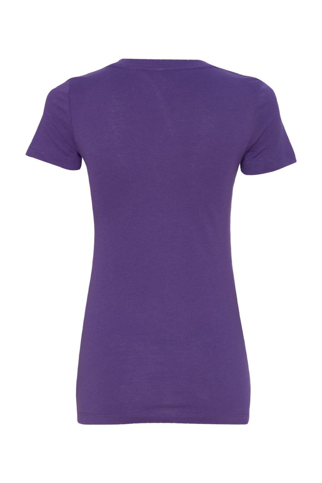 Next Level NL1540/1540 Womens Ideal Jersey Short Sleeve V-Neck T-Shirt Purple Rush Flat Back