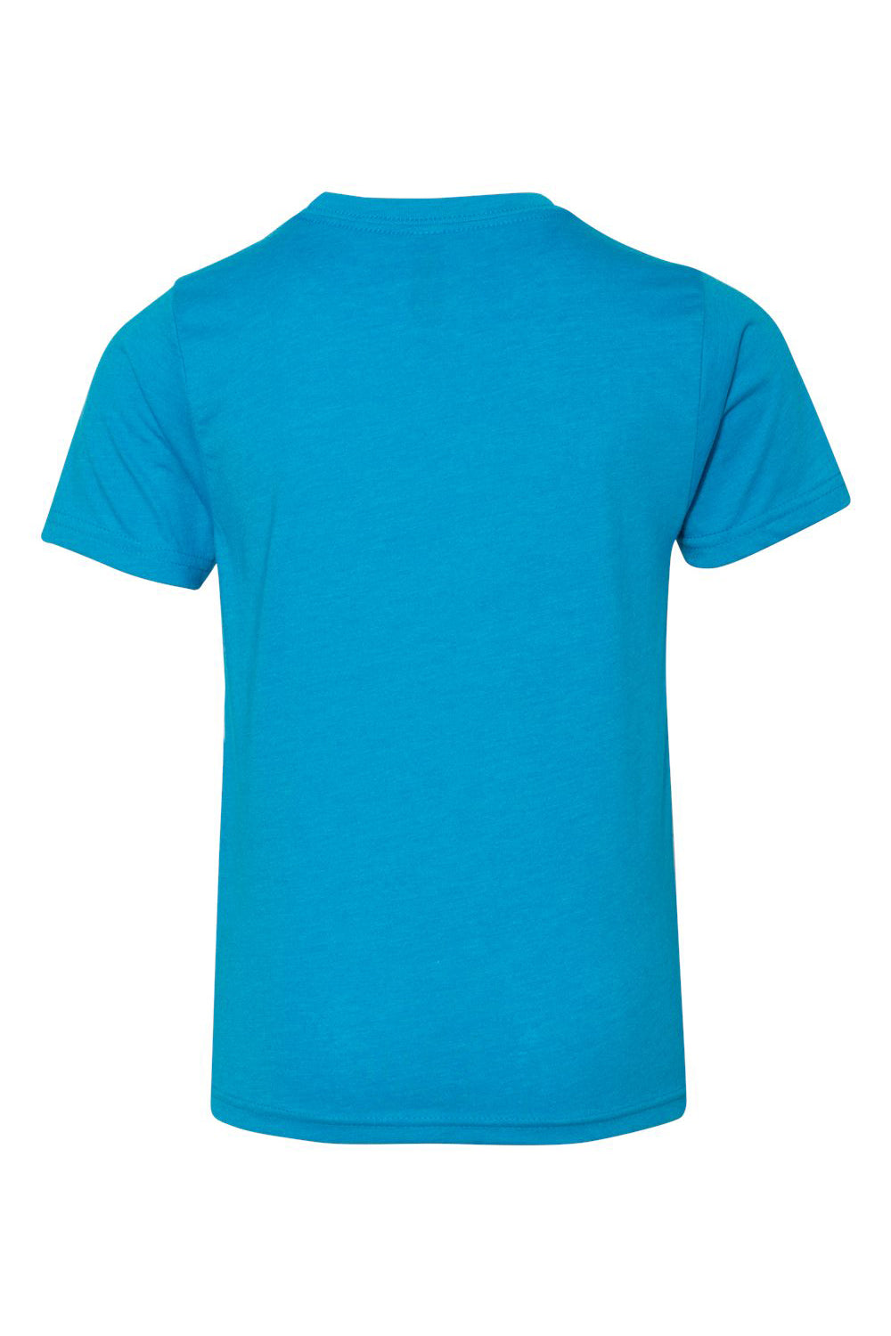 Next Level 3312 Youth CVC Jersey Short Sleeve Crewneck T-Shirt Turquoise Blue Flat Back