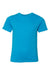 Next Level 3312 Youth CVC Jersey Short Sleeve Crewneck T-Shirt Turquoise Blue Flat Front