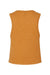 Next Level 5083 Womens Festival Cropped Tank Top Antique Gold Flat Back