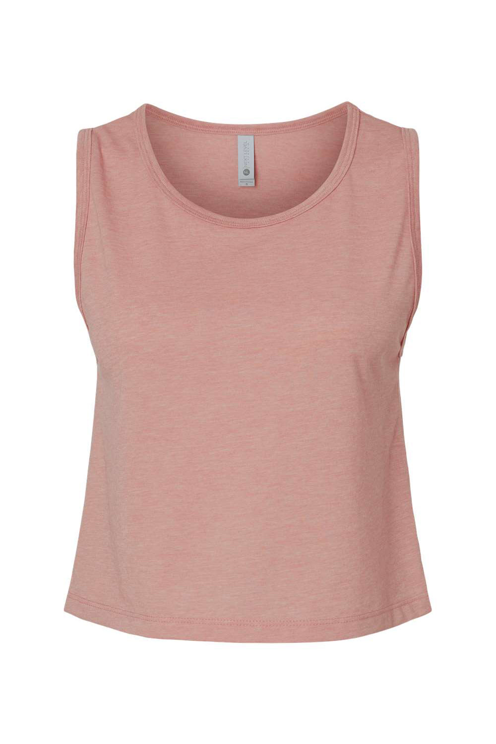 Next Level 5083 Womens Festival Cropped Tank Top Desert Pink Flat Front
