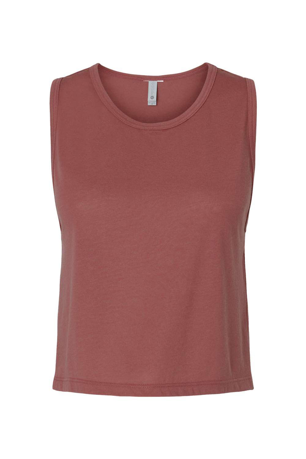 Next Level 5083 Womens Festival Cropped Tank Top Smoked Paprika Flat Front